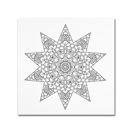 Kathy G. Ahrens 'Being Silly Mandala' Canvas Art,14x14